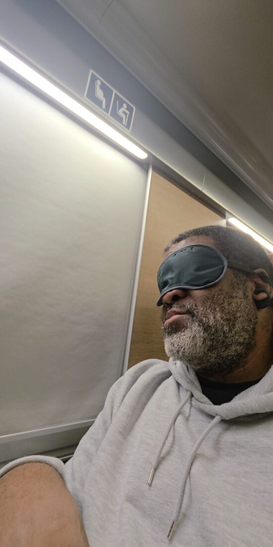 Me on the Caledonian Sleeper